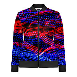 Олимпийка женская Neon vanguard pattern 2022, цвет: 3D-черный