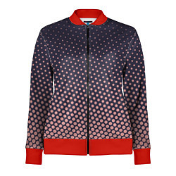 Олимпийка женская Паттерн в горошек, цвет: 3D-красный