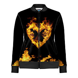 Олимпийка женская Fire Heart, цвет: 3D-черный