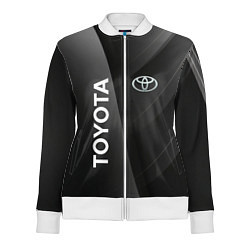 Олимпийка женская Toyota - серая абстракция, цвет: 3D-белый