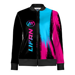 Олимпийка женская Lifan - neon gradient: по-вертикали, цвет: 3D-черный
