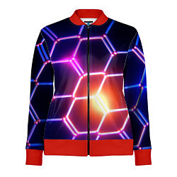 Олимпийка женская Магическая неоновая броня, цвет: 3D-красный