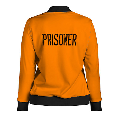 Женская олимпийка Prisoner Orange / 3D-Черный – фото 2