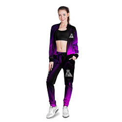 Олимпийка женская Fall Out Boy violet plasma, цвет: 3D-черный — фото 2