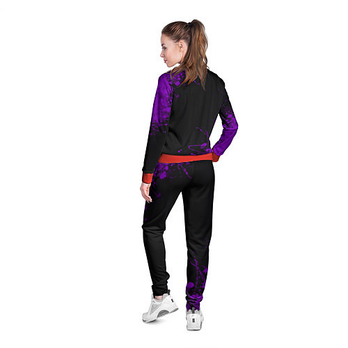 Женская олимпийка Blink 182 фиолетовые брызги / 3D-Красный – фото 4