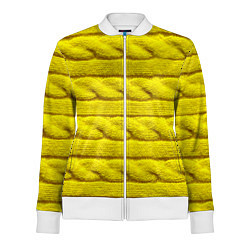 Олимпийка женская Жёлтый свитер - Осень-Зима 2028, цвет: 3D-белый