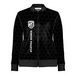 Олимпийка женская Atletico Madrid sport на темном фоне: по-вертикали, цвет: 3D-черный