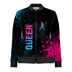 Женская олимпийка Queen - neon gradient: надпись, символ