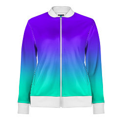 Олимпийка женская Синие оттенки, цвет: 3D-белый