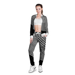 Олимпийка женская Trendy raster pattern, цвет: 3D-белый — фото 2
