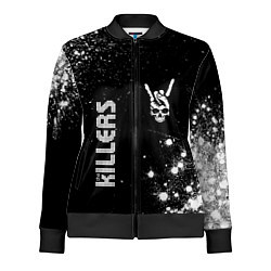 Женская олимпийка The Killers и рок символ на темном фоне