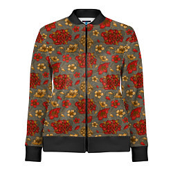 Женская олимпийка Японские цветы-пионы