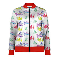 Женская олимпийка Яркие рыбки