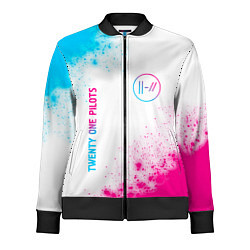 Женская олимпийка Twenty One Pilots neon gradient style: надпись, си