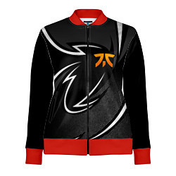 Олимпийка женская Fnatic - white line, цвет: 3D-красный