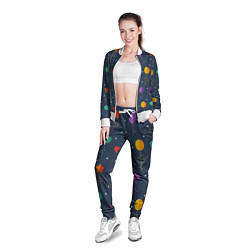 Олимпийка женская Праздничные шарики, цвет: 3D-белый — фото 2