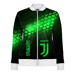 Олимпийка женская Juventus green logo neon, цвет: 3D-белый