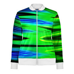 Олимпийка женская Green blut geometry, цвет: 3D-белый