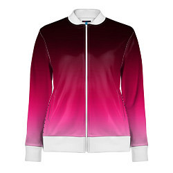 Олимпийка женская Розово-малиновый градиент, цвет: 3D-белый