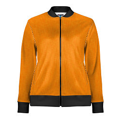 Олимпийка женская Жёлто-оранжевый текстура однотонный, цвет: 3D-черный