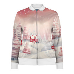 Женская олимпийка Снежное сияние ночи