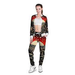 Олимпийка женская Новогодняя сказка зимний рисунок, цвет: 3D-белый — фото 2