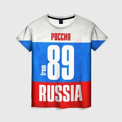 Футболка женская Russia: from 89, цвет: 3D-принт