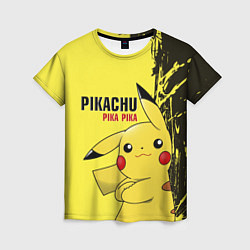 Футболка женская Pikachu Pika Pika, цвет: 3D-принт