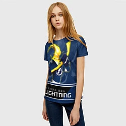 Футболка женская Bay Lightning, цвет: 3D-принт — фото 2