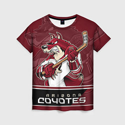 Футболка женская Arizona Coyotes, цвет: 3D-принт