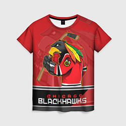 Футболка женская Chicago Blackhawks, цвет: 3D-принт