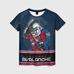 Футболка женская Colorado Avalanche, цвет: 3D-принт