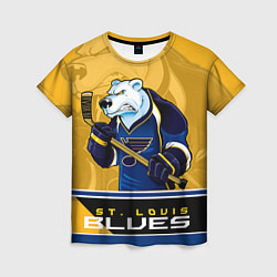 Футболка женская St. Louis Blues, цвет: 3D-принт