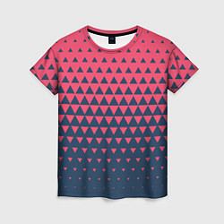 Футболка женская Узор из треугольников, цвет: 3D-принт