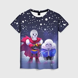 Футболка женская Sans & Papyrus, цвет: 3D-принт