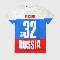 Футболка женская Russia: from 32, цвет: 3D-принт