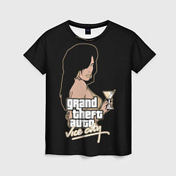 Футболка женская GTA Vice City, цвет: 3D-принт