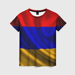 Футболка женская Флаг Армения, цвет: 3D-принт