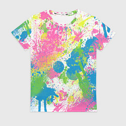 Женская футболка Брызги