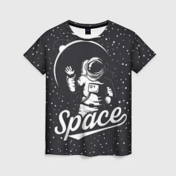 Футболка женская Космонавт, цвет: 3D-принт