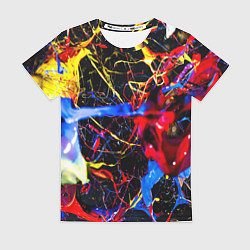 Футболка женская Краски, цвет: 3D-принт