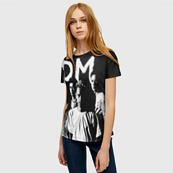 Футболка женская Depeche mode: black цвета 3D-принт — фото 2