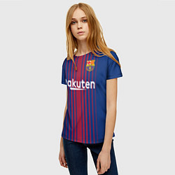 Футболка женская FCB Barcelona: Rakuten, цвет: 3D-принт — фото 2