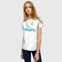 Футболка женская Real Madrid, цвет: 3D-принт — фото 2
