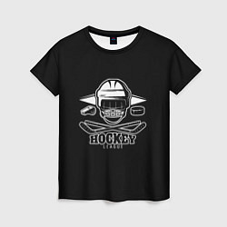 Футболка женская Hockey League, цвет: 3D-принт