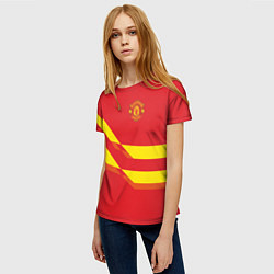 Футболка женская Manchester United 3, цвет: 3D-принт — фото 2