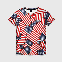 Женская футболка Америка