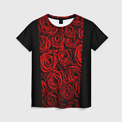 Футболка женская Унисекс / Красные розы, цвет: 3D-принт