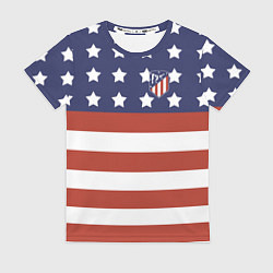 Футболка женская Atletico Madrid: Stars line, цвет: 3D-принт