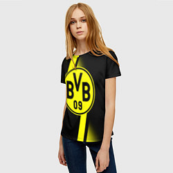 Футболка женская FC Borussia Dortmund: Storm, цвет: 3D-принт — фото 2
